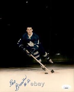 Carl Brewer Signed Toronto Maple Leafs 8x10 Photo JSA COA