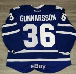 Carl Gunnarsson GAME WORN Toronto Maple Leafs Jersey HOME Real Sports LOA