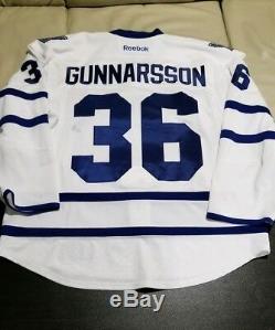 Carl Gunnarsson GAME WORN Toronto Maple Leafs Jersey ROAD Real Sports LOA