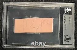 Conn Smythe Signed NHL Hof Totonto Maple Leafs Cut Beckett Authenticated 419