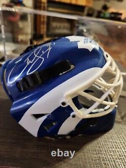 Curtis Jospeh Signed Toronto Maple Leafs Mini Mask Helmet With Display Case