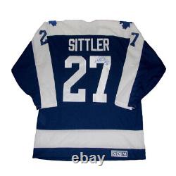 DARRYL SITTLER Signed Toronto Maple Leafs Blue CCM Jersey With HHOF 1989