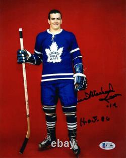 DAVE KEON SIGNED 8x10 PHOTO FULL NAME SIGNATURE TORONTO MAPLE LEAFS BECKETT BAS