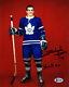 Dave Keon Signed 8x10 Photo Full Name Signature Toronto Maple Leafs Beckett Bas