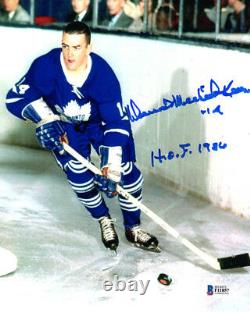 DAVE KEON SIGNED 8x10 PHOTO FULL NAME SIGNATURE TORONTO MAPLE LEAFS BECKETT BAS