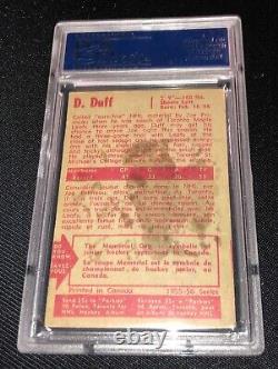 DICK DUFF SIGNED PARKHURST 1955 ROOKIE CARD PSA/DNA Auto RC MAPLE LEAFS HOF