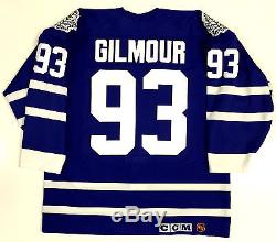 Doug Gilmour 1993 Cup 100th Toronto Maple Leafs CCM Ultrafil Authentic Jersey 48