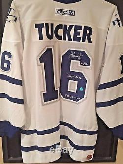 Darcy Tucker Toronto Maple Leafs Autographed Jersey First Goal