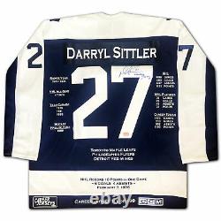 Darryl Sittler Career Jersey Autographed LTD ED 199 Toronto Maple Leafs