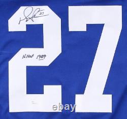 Darryl Sittler Signed Maple Leafs Jersey Inscribed HHOF 1989 (JSA COA)