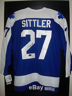 Darryl Sittler Toronto Maple Leafs Signed CCM Vintage Style Jersey
