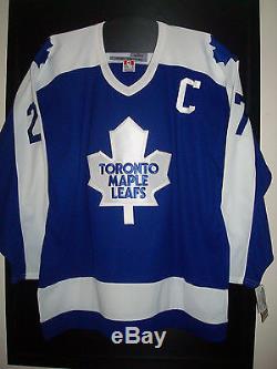 Darryl Sittler Toronto Maple Leafs Signed CCM Vintage Style Jersey