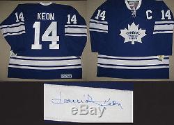 Dave Keon Signed 1967 Toronto Maple Leafs Stanley Cup Era Licensed Jersey & Coa