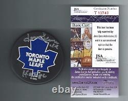 Dave Keon Signed & Inscribed Toronto Maple Leafs Ravens Athletic Puck JSA T13740