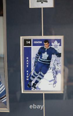 Dave Keon Signed Toronto Maple Leafs Display Frame