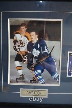 Dave Keon Signed Toronto Maple Leafs Display Frame