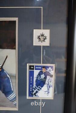 Dave Keon Signed Toronto Maple Leafs Display Frame