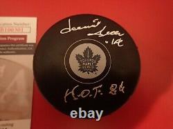 Dave Keon Signed Toronto Maple Leafs Puck With HOF 86 JSA WB100301