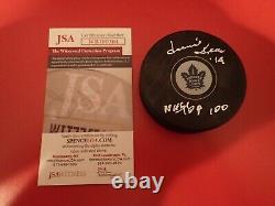 Dave Keon Signed Toronto Maple Leafs Puck With NHL TOP 100 JSA WB100304