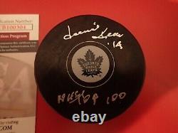 Dave Keon Signed Toronto Maple Leafs Puck With NHL TOP 100 JSA WB100304