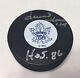 Dave Keon Signed Vintage Era Hockey Puck +hof 86 Toronto Maple Leafs Beckett Bas