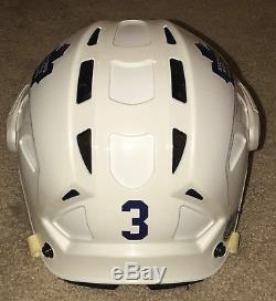 Dion Phaneuf Game Worn Helmet Toronto Maple Leafs 2010-2011 Season