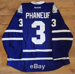 Dion Phaneuf Toronto Maple Leafs Game Worn 2014-15 Home Jersey Set 3