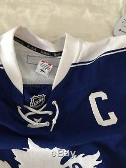 Dion Phaneuf game used Toronto Maple leafs tbtc hockey jersey price reduced