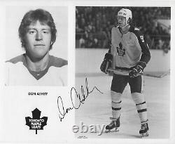 Don Ashby Autographed Signed 8x10 RARE Maple Leafs Press Photo NHL withCOA