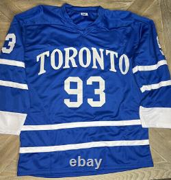Doug Gilmour 93 Signed Autographed Toronto Maple Leafs Custom Jersey JSA COA