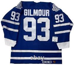 Doug Gilmour Signed 1993 CCM Toronto Maple Leafs Authentic Jersey Psa/dna Coa 48