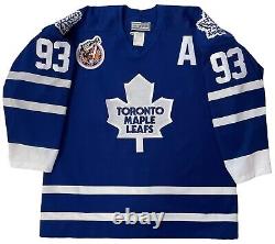 Doug Gilmour Signed 1993 CCM Toronto Maple Leafs Authentic Jersey Psa/dna Coa 48