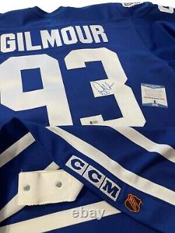 Doug Gilmour Signed 1993 CCM Toronto Maple Leafs Authentic Jersey Psa/dna Coa 48