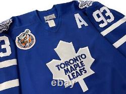 Doug Gilmour Signed 1993 CCM Toronto Maple Leafs Authentic Jersey Psa/dna Coa 48