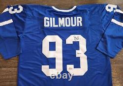 Doug Gilmour Signed Custom Toronto Maple Leaves Jersey WithInsc/HOF 11 COA/BAS