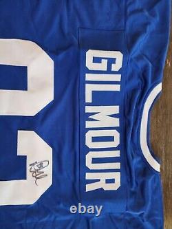 Doug Gilmour Signed Custom Toronto Maple Leaves Jersey WithInsc/HOF 11 COA/BAS