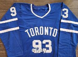 Doug Gilmour Signed Custom Toronto Maple Leaves Jersey WithInsc/HOF 11 COA/BAS