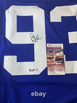 Doug Gilmour Signed Inscribed HOF Custom Toronto Maple Leafs Jersey XL COA PSA