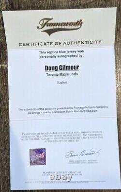 Doug Gilmour Toronto Maple Leafs Autographed Jersey Frameworth COA