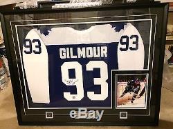 Doug Gilmour Toronto Maple Leafs Signed Jersey Framed With Coa
