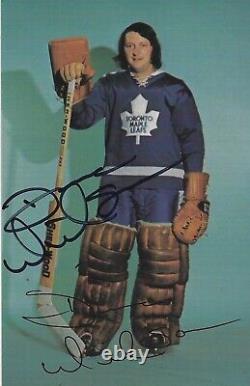 Dunc Wilson Autographed Signed RARE Maple Leafs Team Issued Photo NHL withCOA