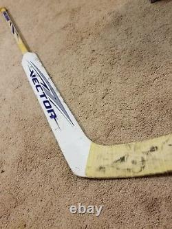 ED BELFOUR 05'06 Toronto Maple Leafs Game Used Hockey Stick NHL COA