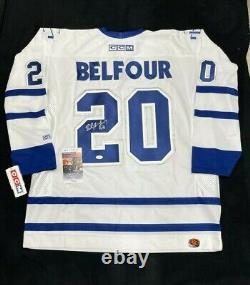 Ed Belfour Signed Toronto Maple Leafs CCM Jersey JSA COA