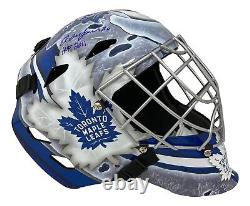 Ed Belfour Signed Toronto Maple Leafs Full Size Goalie Mask HOF 2011 Schwartz
