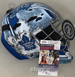 Ed Belfour signed Toronto Maple Leafs F/S Goalie Mask autographed With HOF JSA