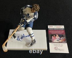 Eddie Shack Signed Toronto Maple Leafs Custom McFarlane Figure JSA COA