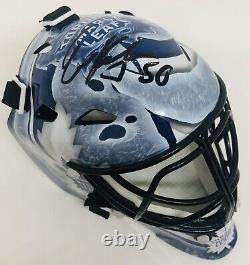 Erik Kallgren Signed Toronto Maple Leafs Mini Goalie Helmet Mask Jsa Coa