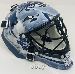 Erik Kallgren Signed Toronto Maple Leafs Mini Goalie Helmet Mask Jsa Coa