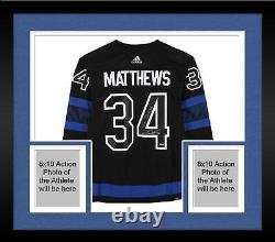 FRMD Auston Matthews Maple Leafs Alternate Adidas Auth Jersey withGo Leafs Go Insc