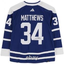 FRMD Auston Matthews Maple Leafs Signed 2022-23 Reverse Retro Adidas Auth Jersey